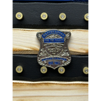 Thin Blue Line 9mm Casing Challenge Coin Display Flag