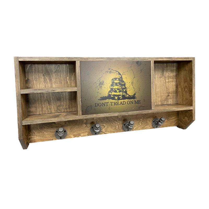 Don’t Tread On Me Stained Concealment Shelf Gear Rack