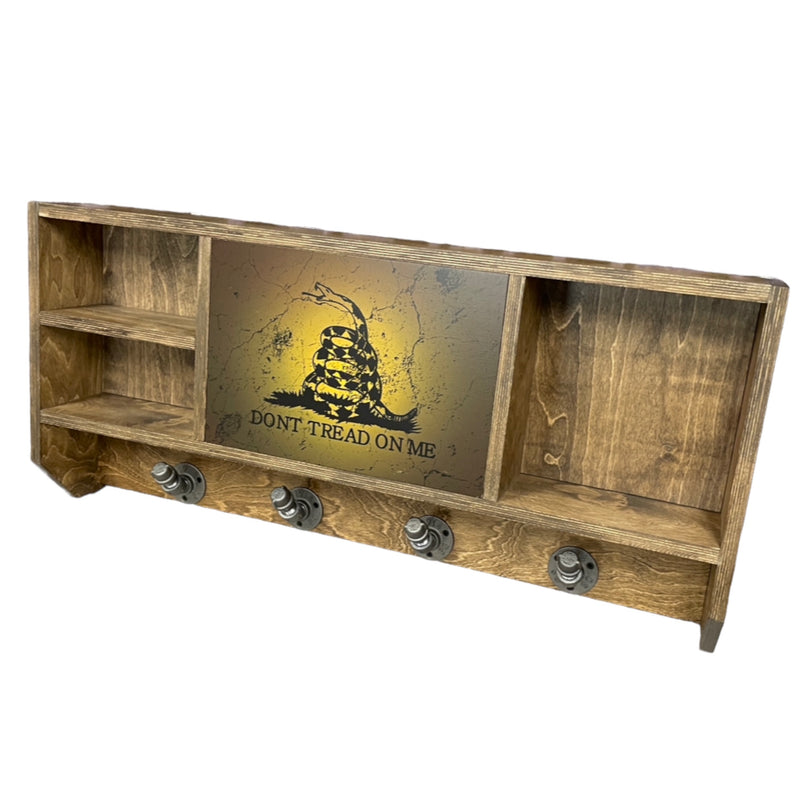 Don’t Tread On Me Stained Concealment Shelf Gear Rack