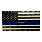 Thin Blue Line 9mm Casing Challenge Coin Display Flag
