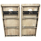 Breacher Rustics Army Cornhole Set with built-in scoreboard and Baltic Birch construction. Made in USA. army tailgate cornhole set outdoor bean bag toss game for bbq parties events and military gatherings