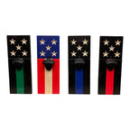 Breacher Rustics American flag bottle openers with thin green, red, blue lines and standard flag design. Wooden. american flag bottle opener wall mounted wooden patriotic bar decor rustic usa made opener for beer caps