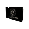 Breacher Rustics black metal RFID blocking wallet with US Army logo and personalization. Holds 12-15 cards.