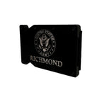 Breacher Rustics black metal RFID blocking wallet with US Army logo and personalization. Holds 12-15 cards.