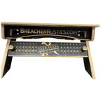 Breacher Rustics American Flag Hunting and Fishing Cornhole Set with scoreboard and custom logo.
