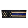 Breacher Rustics Thin Blue Line American flag wooden coat rack with 5 hooks and personalized name. thin blue line police coat rack wooden wall mounted hook rack law enforcement tribute entryway organizer usa made firefighter police gift decor