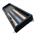 Breacher Rustics thin silver line correctional officer gear rack with hooks and personalized name REFFITT.