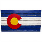 State of Colorado Wooden Flag