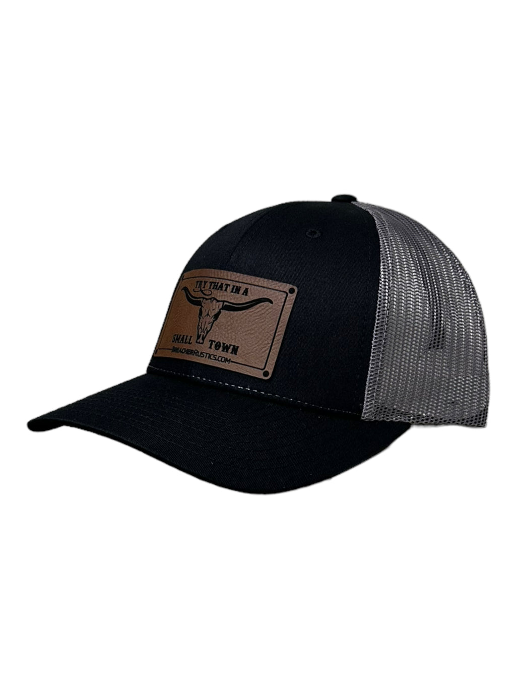 Try That in a Small Town Bull 2 Patch Hat