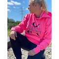 pink breacher rustics hoodie soft fleece patriotic tactical apparel womens fit casual usa made branded hoodie