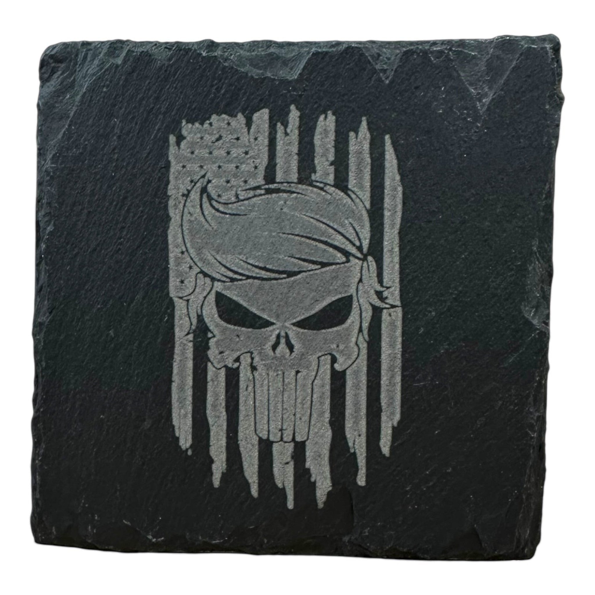 slate drink coasters patriotic trump themed set of 4 durable rustic stone coasters with foam backing