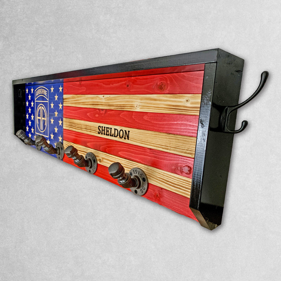 Custom Logo Gear Rack - Coat Rack – Breacher Rustics- Stand For Something