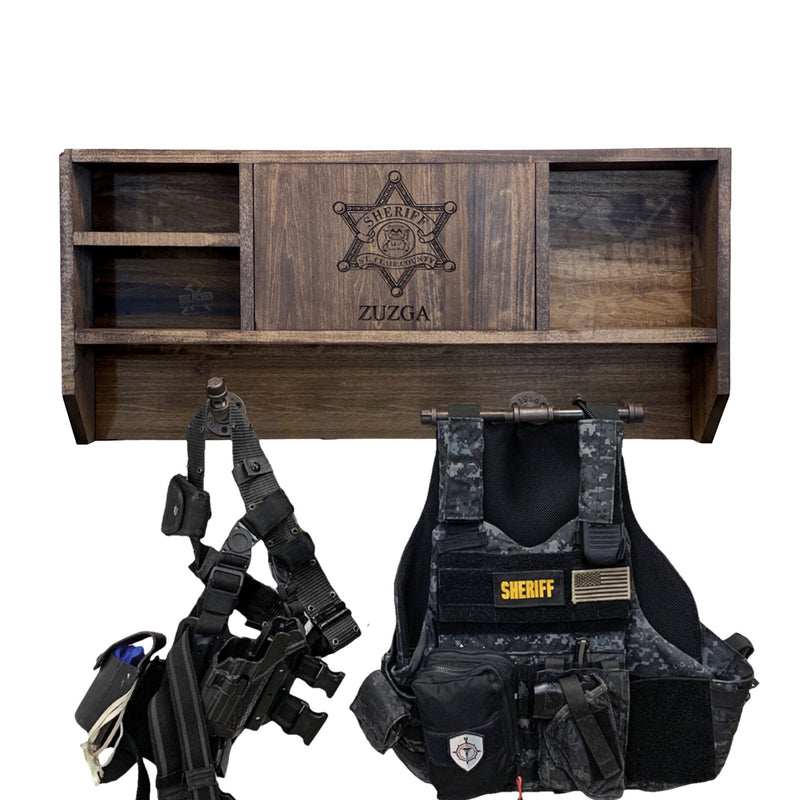 LEO / Military Concealment Shelf Gear Rack (Black)