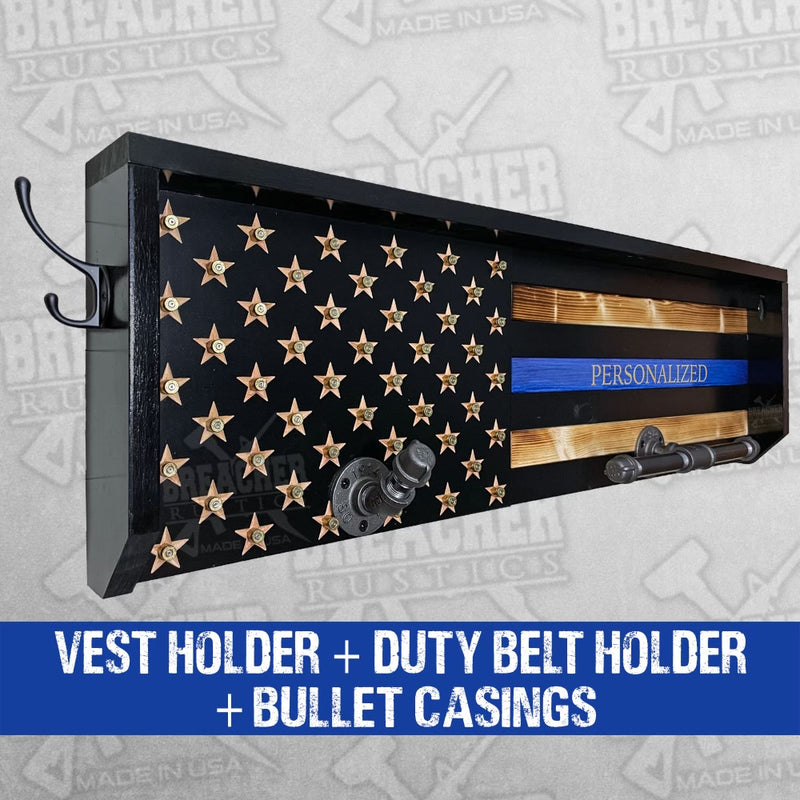 Police Gear Rack For Duty Belt & Vest