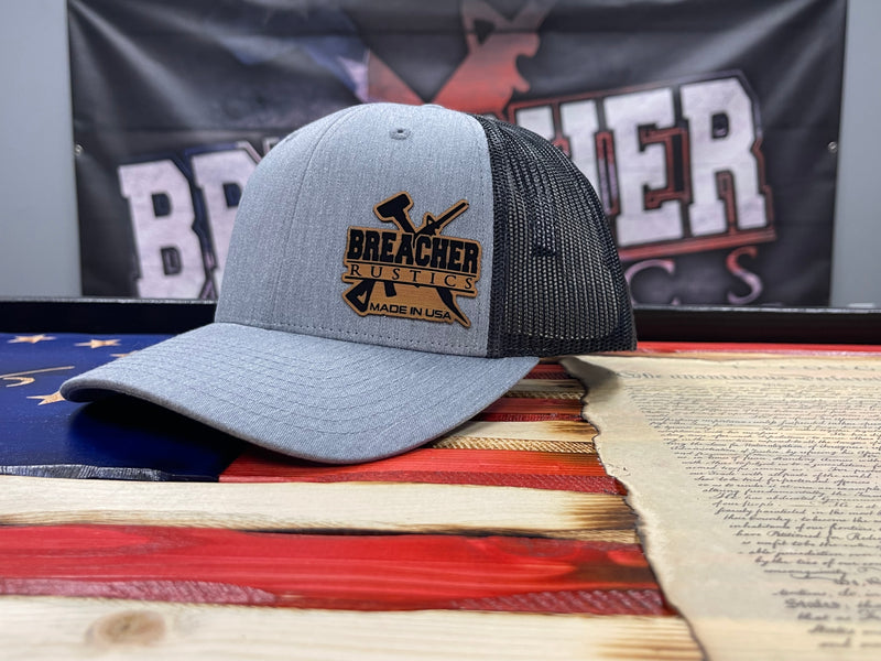 Silver Breacher Hat with Leather Patch