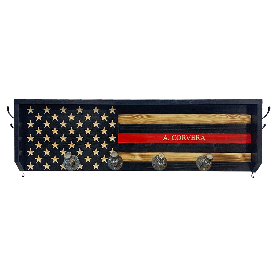 Thin Red Line Coat Rack - Gear Rack – Breacher Rustics- Stand For ...