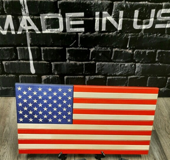 USA Desktop Wood Flag