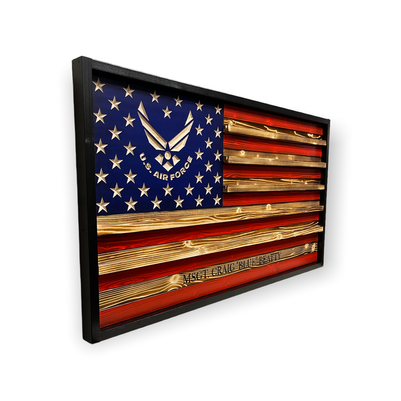 Armed Forces Challenge Coin Flag