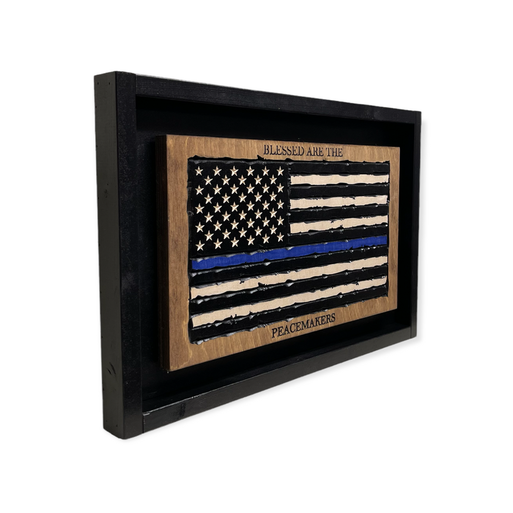 Taidesor Custom Gregory US Police Officer City Cops gift for mentor wooden  organizer, Personalized American Cop fiance gifts for him organization desk