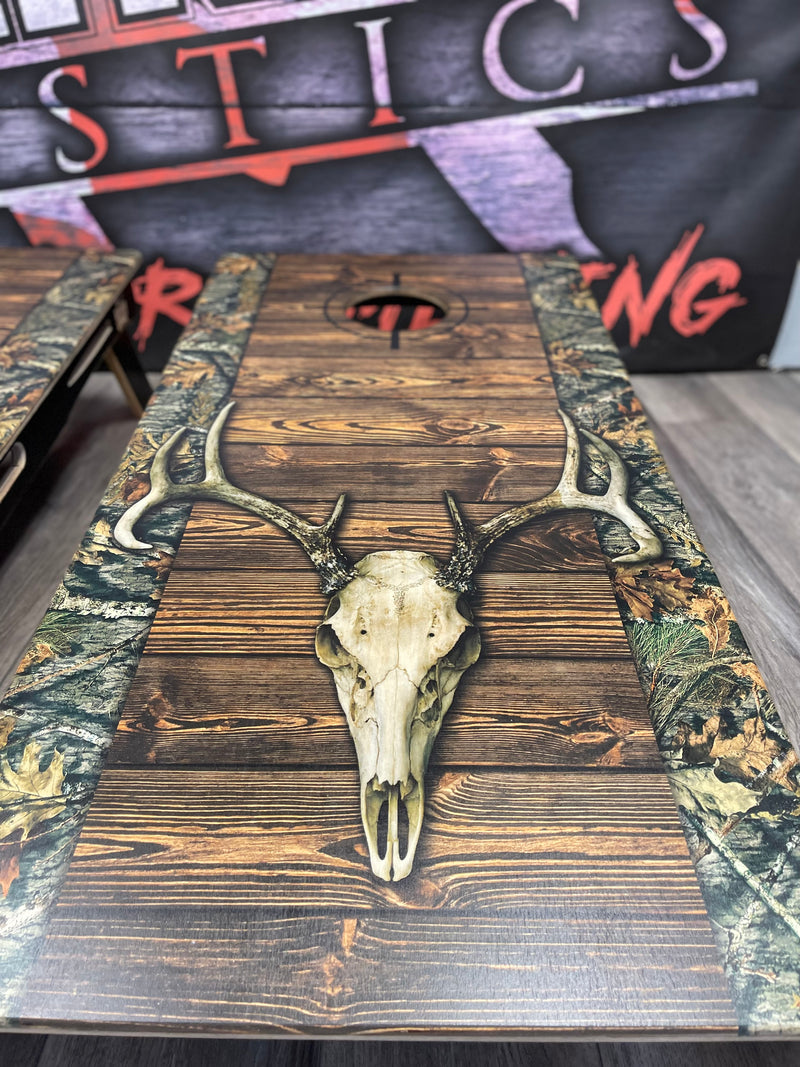 Hunting Deer Skull Cornhole Set