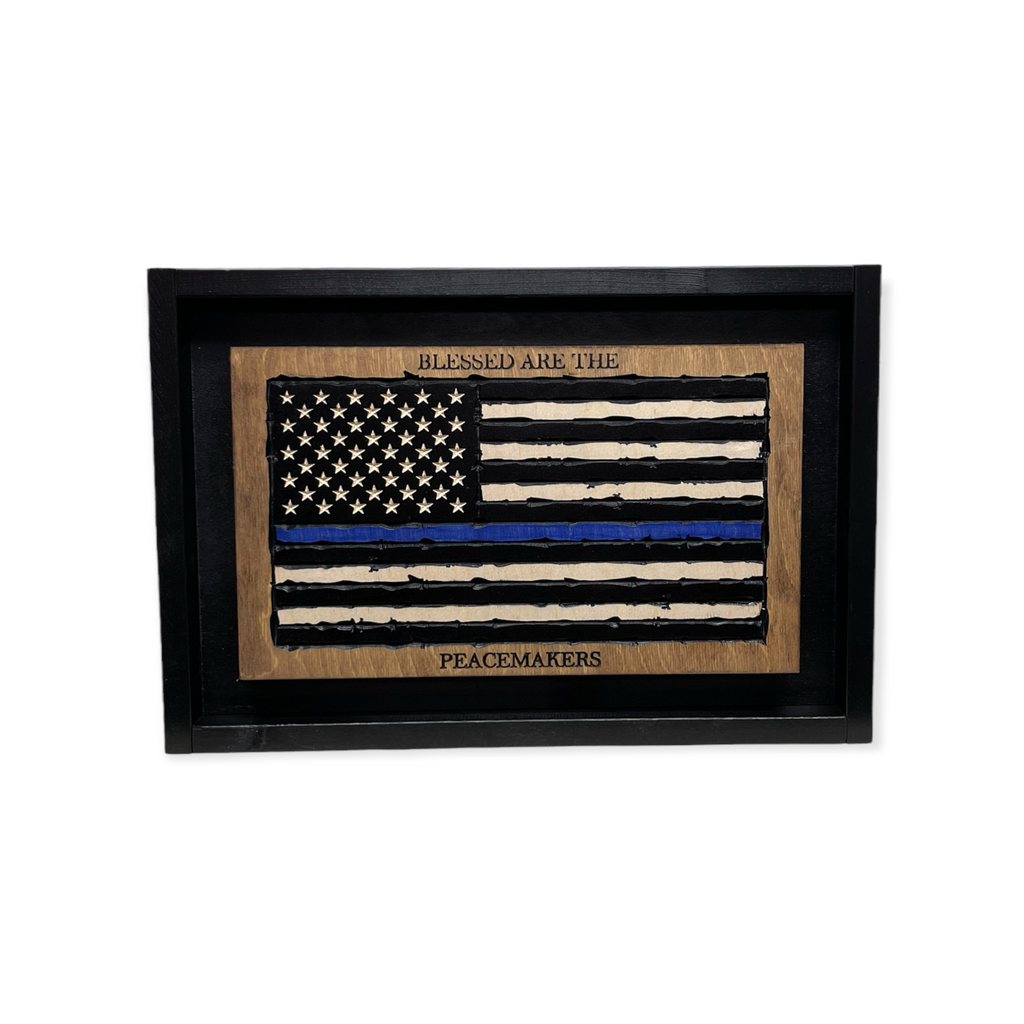 Police Officer Gifts, Law Enforcement Gifts, Police Gifts for Men, Gifts  for Cops, First Responders, Sheriff, Deputy or State Police, Picture Framed  Wall Art for the Home or Police Station, 8662BW 